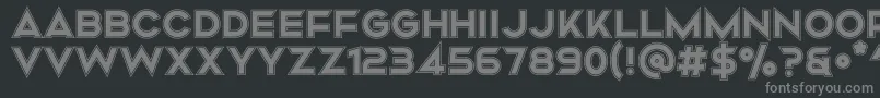 Mismo Campus Font – Gray Fonts on Black Background