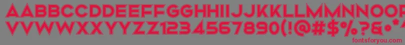 Mismo Campus Font – Red Fonts on Gray Background