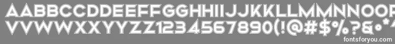 フォントMismo Campus – 灰色の背景に白い文字
