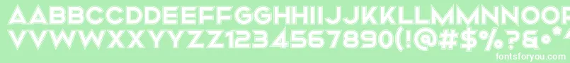 Mismo Campus Font – White Fonts on Green Background