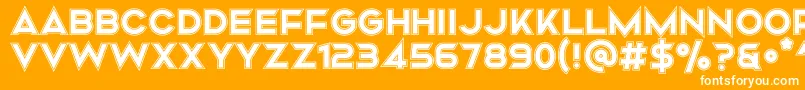 Mismo Campus Font – White Fonts on Orange Background