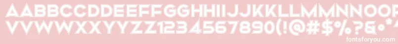 Mismo Campus Font – White Fonts on Pink Background