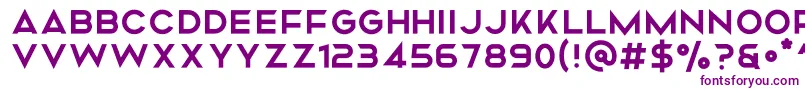 フォントMismo Regular – 紫色のフォント