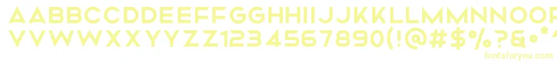 Шрифт Mismo Regular – жёлтые шрифты