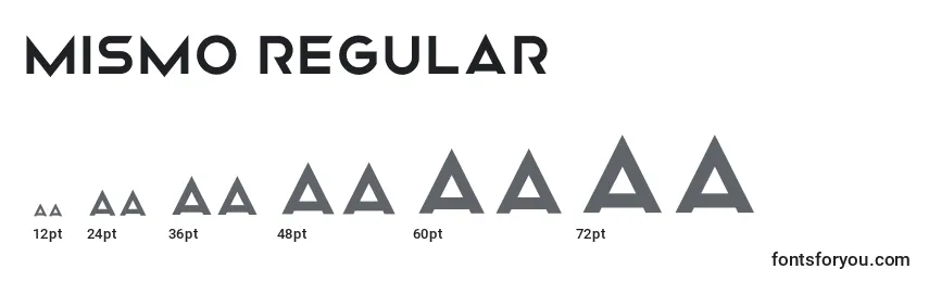 Mismo Regular Font Sizes