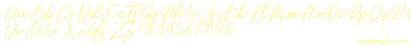 Miss Catlyne Font – Yellow Fonts