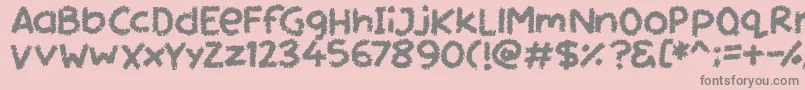 Miss Chalkboard-Schriftart – Graue Schriften auf rosa Hintergrund