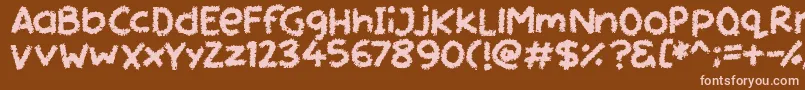 Подробнее о шрифте Miss Chalkboard Шрифт Miss Chalkboard – розовые шрифты на коричневом фоне