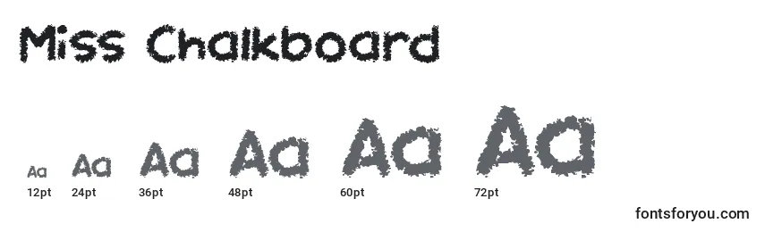 Miss Chalkboard (134466) Font Sizes