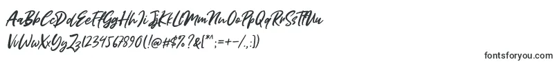 Miss Rhinetta-fontti – Isot alkukirjaimet sisältävät fontit