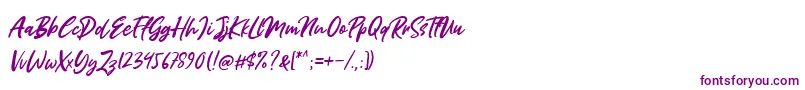 Miss Rhinetta-Schriftart – Violette Schriften