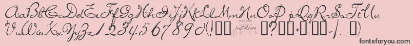 miss Font – Black Fonts on Pink Background