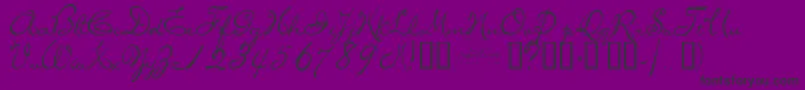 MISSB    Font – Black Fonts on Purple Background