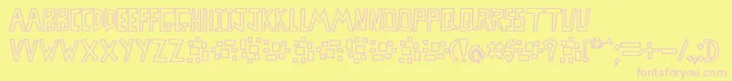 fuente MISTB    – Fuentes Rosadas Sobre Fondo Amarillo