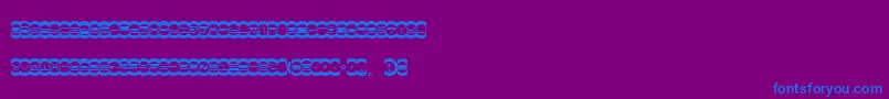 MISTD    Font – Blue Fonts on Purple Background