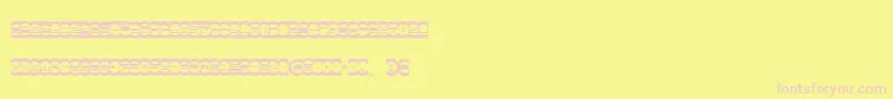 MISTD    Font – Pink Fonts on Yellow Background