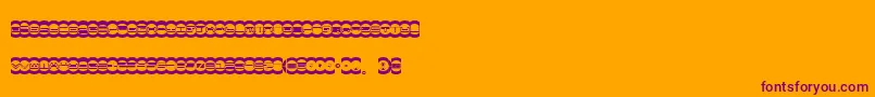 MISTD    Font – Purple Fonts on Orange Background