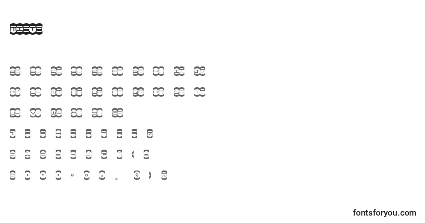Шрифт MISTE    (134484) – алфавит, цифры, специальные символы