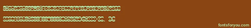 MISTE    Font – Green Fonts on Brown Background