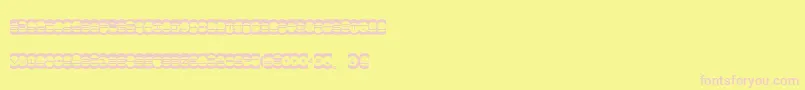 MISTE    Font – Pink Fonts on Yellow Background