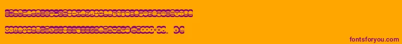 MISTE   -fontti – violetit fontit oranssilla taustalla