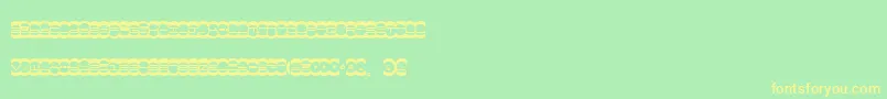 MISTE    Font – Yellow Fonts on Green Background