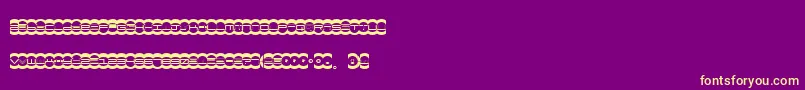 MISTE    Font – Yellow Fonts on Purple Background