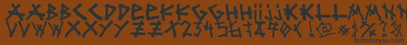 Więcej informacji o czcionce mister bambu Czcionka mister bambu – czarne czcionki na brązowym tle