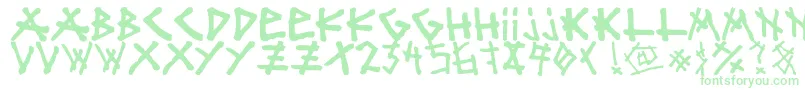 mister bambu-Schriftart – Grüne Schriften