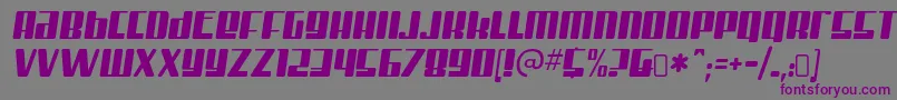 mister firley Font – Purple Fonts on Gray Background