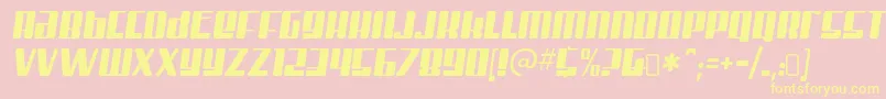 mister firley Font – Yellow Fonts on Pink Background