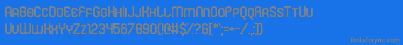 Mister Fisher Font – Gray Fonts on Blue Background
