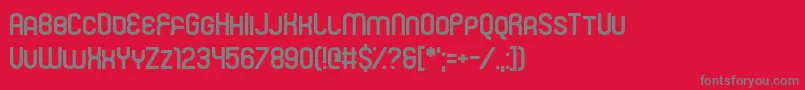 Mister Fisher Font – Gray Fonts on Red Background