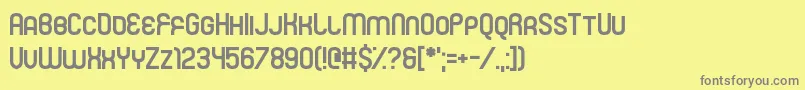 Mister Fisher Font – Gray Fonts on Yellow Background