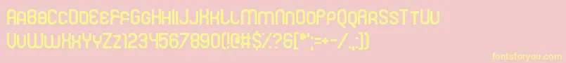 Mister Fisher Font – Yellow Fonts on Pink Background