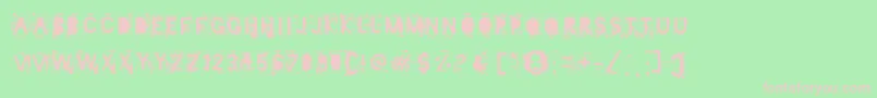Mister Manson Font – Pink Fonts on Green Background