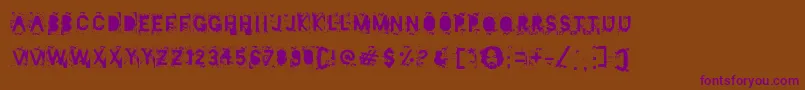 Mister Manson Font – Purple Fonts on Brown Background