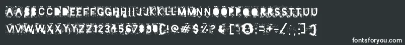 Mister Manson Font – White Fonts on Black Background