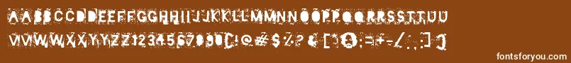 Mister Manson Font – White Fonts on Brown Background