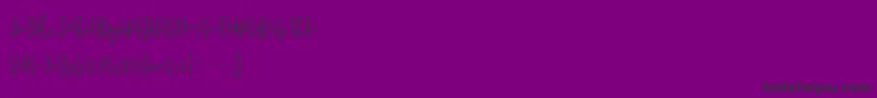 MadeleineDemo Font – Black Fonts on Purple Background