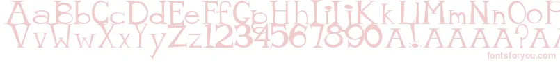 mister tate Font – Pink Fonts on White Background