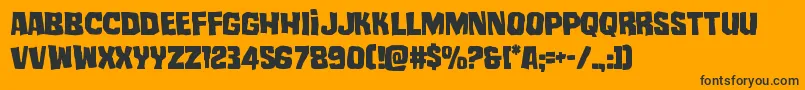 mistertwisted Font – Black Fonts on Orange Background
