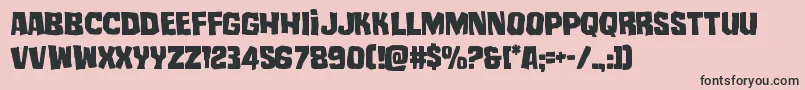 mistertwisted Font – Black Fonts on Pink Background