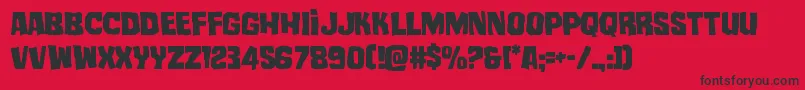 mistertwisted Font – Black Fonts on Red Background