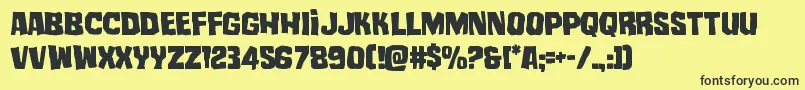 mistertwisted Font – Black Fonts on Yellow Background