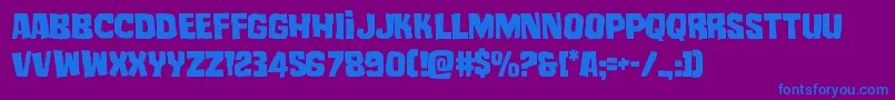 Шрифт mistertwisted – синие шрифты на фиолетовом фоне
