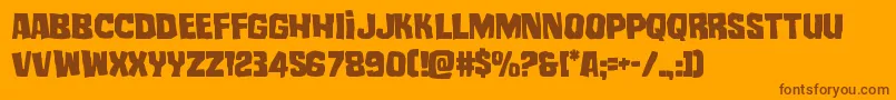 mistertwisted Font – Brown Fonts on Orange Background