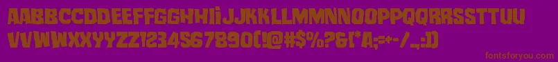 Шрифт mistertwisted – коричневые шрифты на фиолетовом фоне