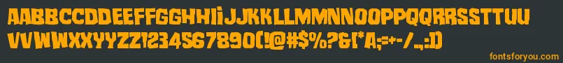 mistertwisted Font – Orange Fonts on Black Background