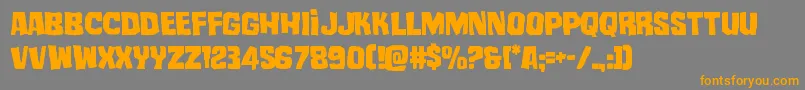 mistertwisted Font – Orange Fonts on Gray Background